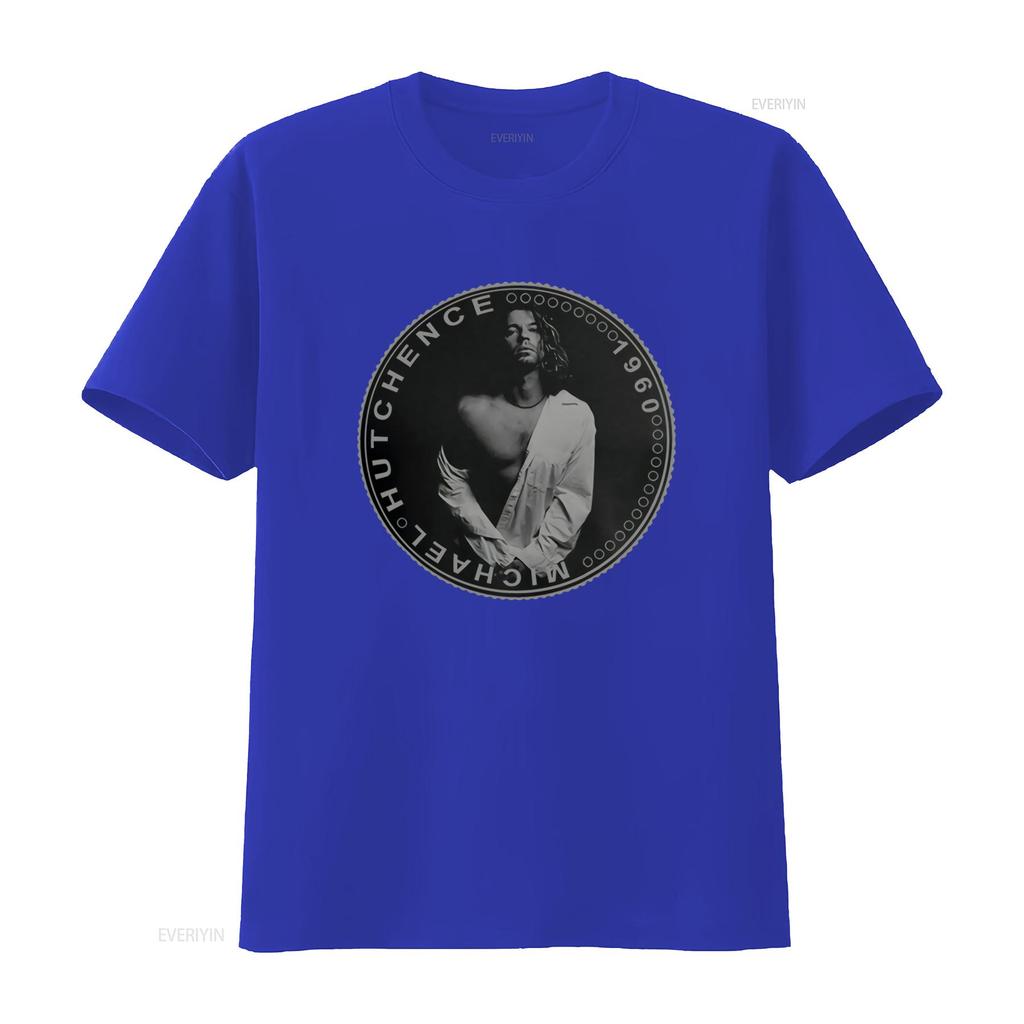 Michael Hutchence Z Inxs Cool Tričko S Potiskem Mincí Vintage Styl vintage Vyprané Měkké designové oblečení streetwear móda