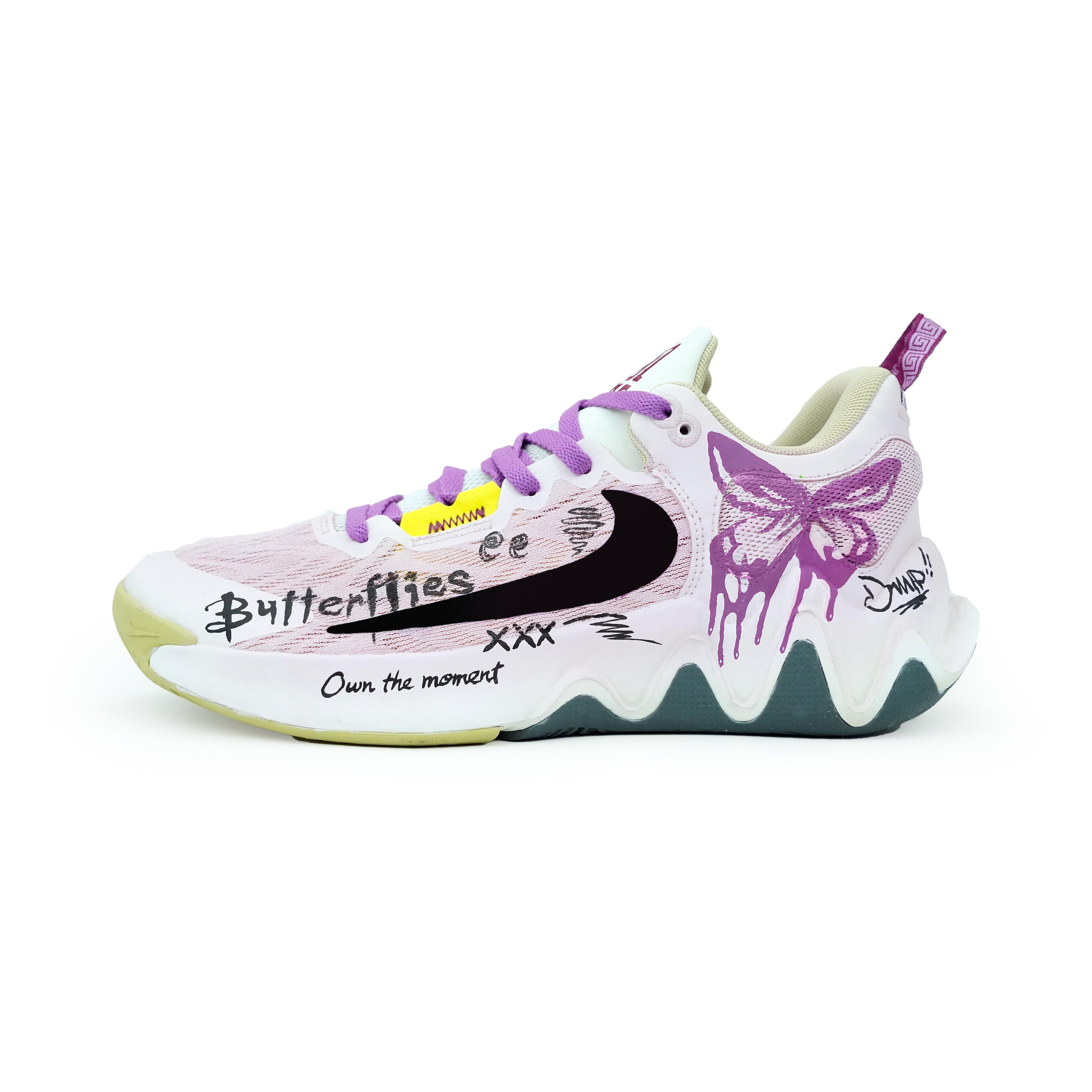 

Nike Giannis Immortality 2 Butterfly Iridescent Cushioning Slip Resistant Abrasion Resistant Low top Basketball Shoes DM0825-100(Team103-) 43