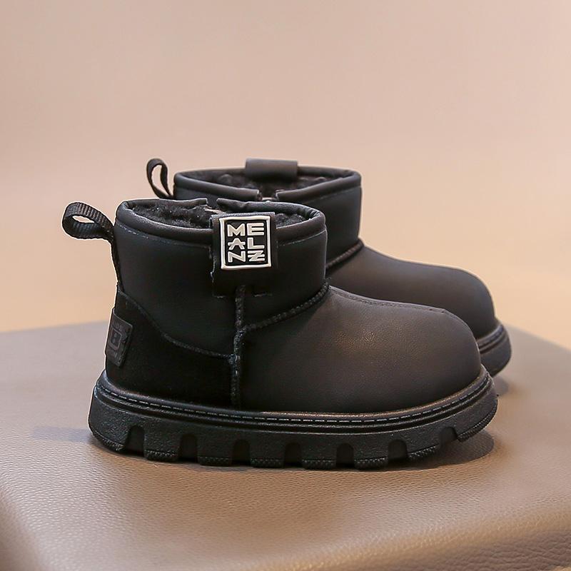 Children Winter Warm Cotton Shoes  Plush Thicken Skids Now Boots Non-Slip Comfortable Wear Boys Girls Casual Shoes Suede Boot