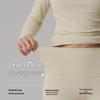 220g 95% Cotton Women's Autumn Warm Set: Antibacterial Round Neck Base Layer & Trousers.