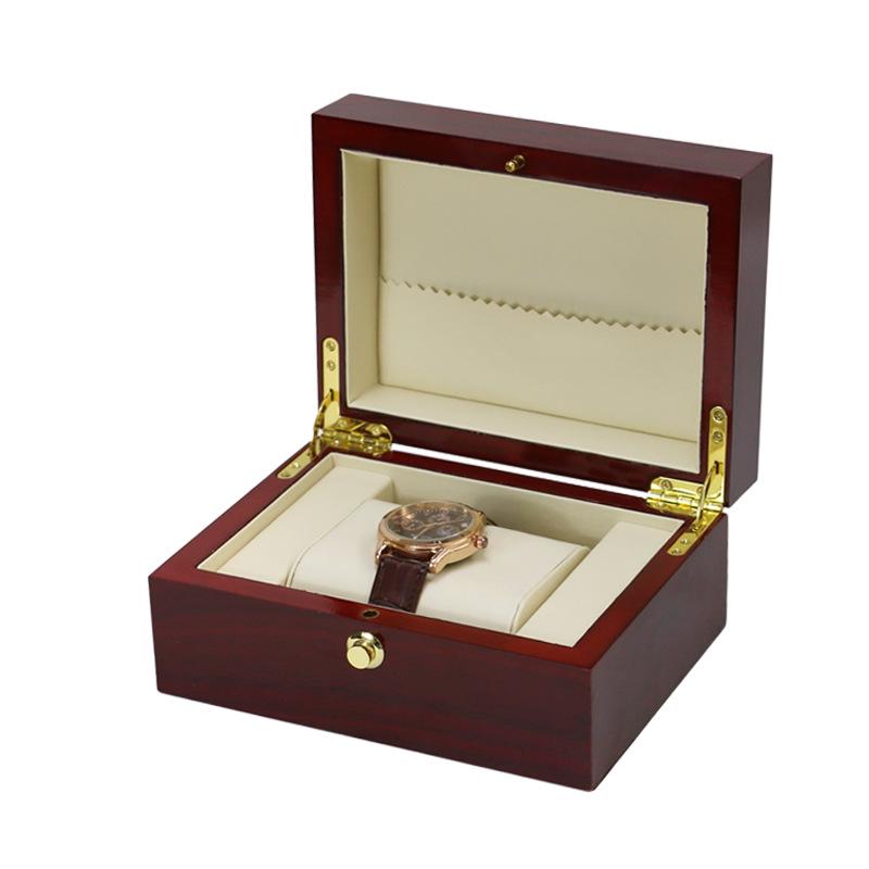 Luxurious Wooden & Leather Flip-top Jewelry Storage Box