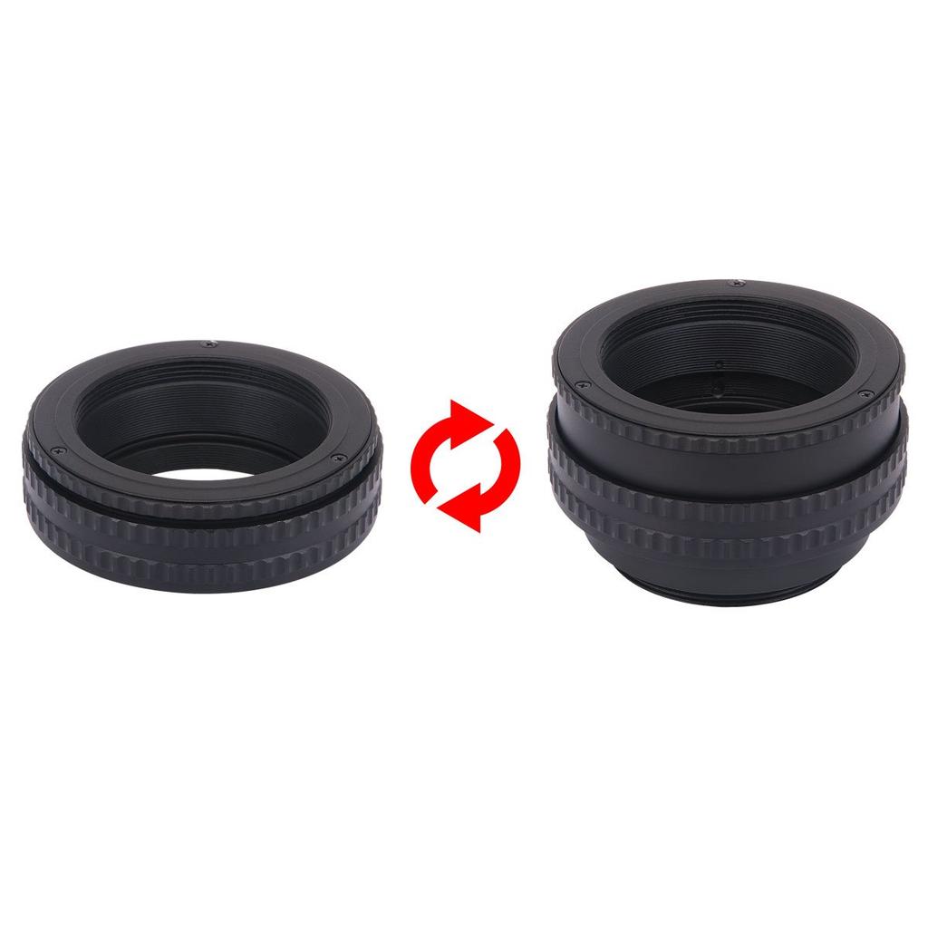 Haoge Macro Focus Lens Mount Adapter with Focus Helicoid for M42 42mm Screw Mount Lens To M42 42mm Screw Mount Built-in Camera, 17mm-31mm