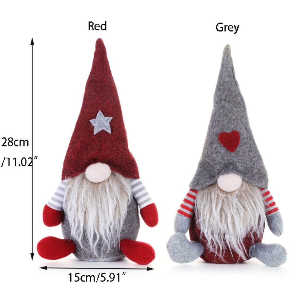 Faceless Elf Faceless Elf Doll Non-woven Forest Man Doll Christmas Doll Ornaments  Christmas