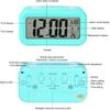 TXY LED Digital Alarm Clock Backlight Snooze Mute Calendar Desktop Electronic Bcaklight Table Clocks Desktop Clock (Blue)