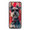 Cartoon Schnauzer Dog Phone Case For Samsung A54 A52 A24 A14 A50 A70 A10 A40 A20S A20E A06 A12 A22 A34 A42 A32 5G A04s A16 Cover