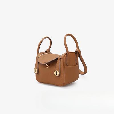 Top-grain Leather Women's Bag, Spring High-end Texture, Fashionable and Light Luxury, Women's Single-shoulder Bag, Crossbody Handbag