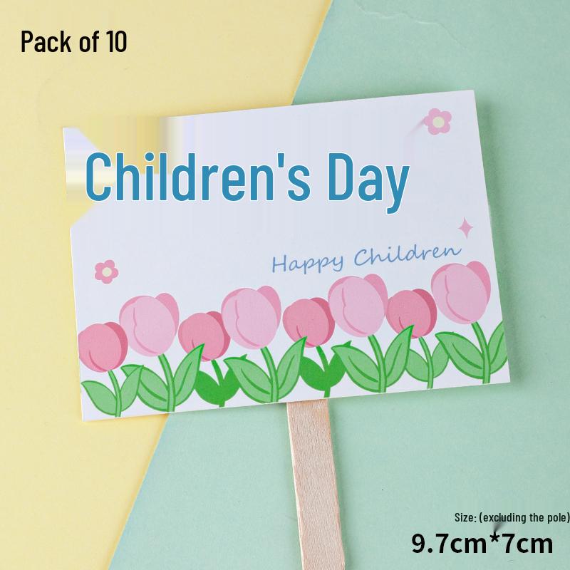 Sushi Cartoon Cupcake Toppers - Cute Mini Dessert Cards for Children's Day & Birthday Decorations