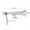180dB Super Loud Zinc Alloy 12 / 24V Single Tube Air Horn for Trucks Buses Boat Trains Etc, Wear-resistant Whistle Horn