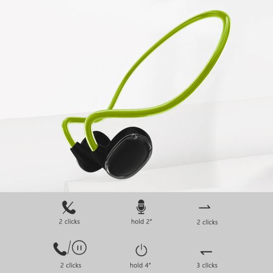 Air Conduction Earphones HiFi Stereo Sound Open Headphones Neck Mounted Bluetooth-compatible 5.3 Handsfree Wireless Earphones