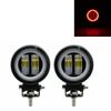 LED Fog Lamp Driving Daytime Off Road Led Light Headlight 3'' 20W Motorcycle Halo Lamps ForATV 12V  SUV Worklight Beams