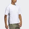 adidas T Shirts Men's White Crew Neck Moderate Straight Fit GC9948