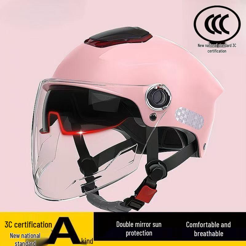 2025 Dual-Lens Unisex Motorcycle Helmet with Summer Sunscreen & All-Season Safety