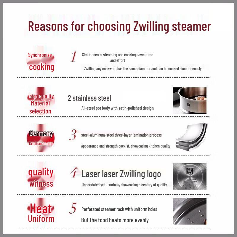 ZWILLING 24cm Stainless Steel Steamer Basket