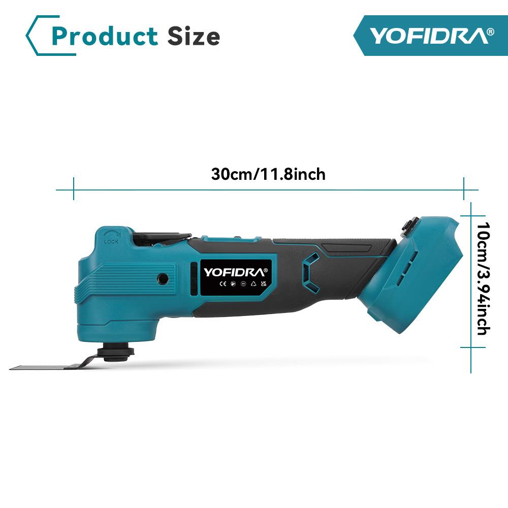 Yofidra Brushless Quickrelease Oscillating Tool 20000OPM Electric Saw Trimmer Woodworking Power Tool For Makita 18V Battery Pin