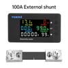 Multifunktions Digitaler DC Spannungs-Amperemeter Leistungsmesser DC 7.5-100V Zwei-Wege-Erkennung Leistungsanalysator 20A 100A 200A 300A