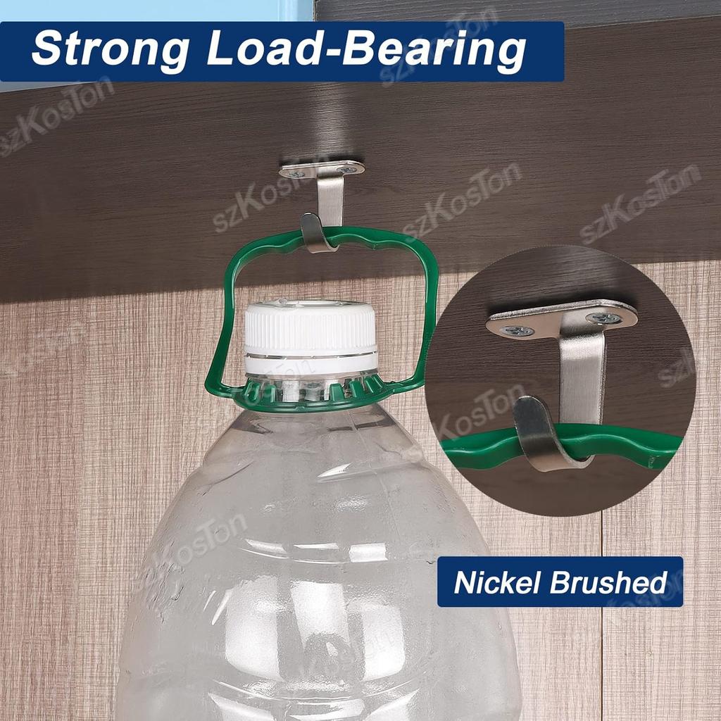 11-11Pcs Ceiling Hooks Stainless Steel For Hanging Ornament Hooks Top Hangers For Kitchen, Plant Bathroom Clothes