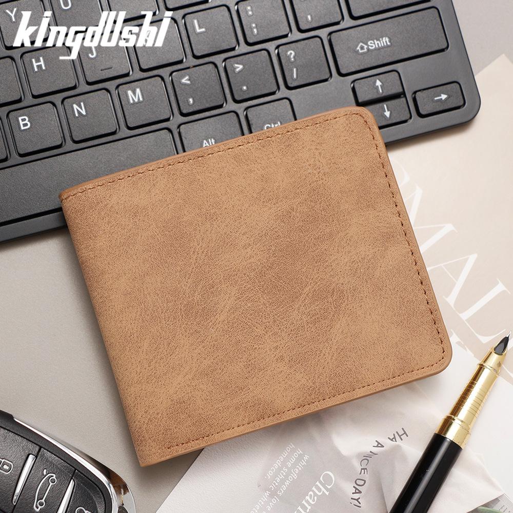 Ультратонкий мужской вертикальный кошелек-кардхолдер из ПУ-кожи