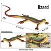 Solid Cognitive Reptile Toy: Gecko Model Lizard Ornament for Children