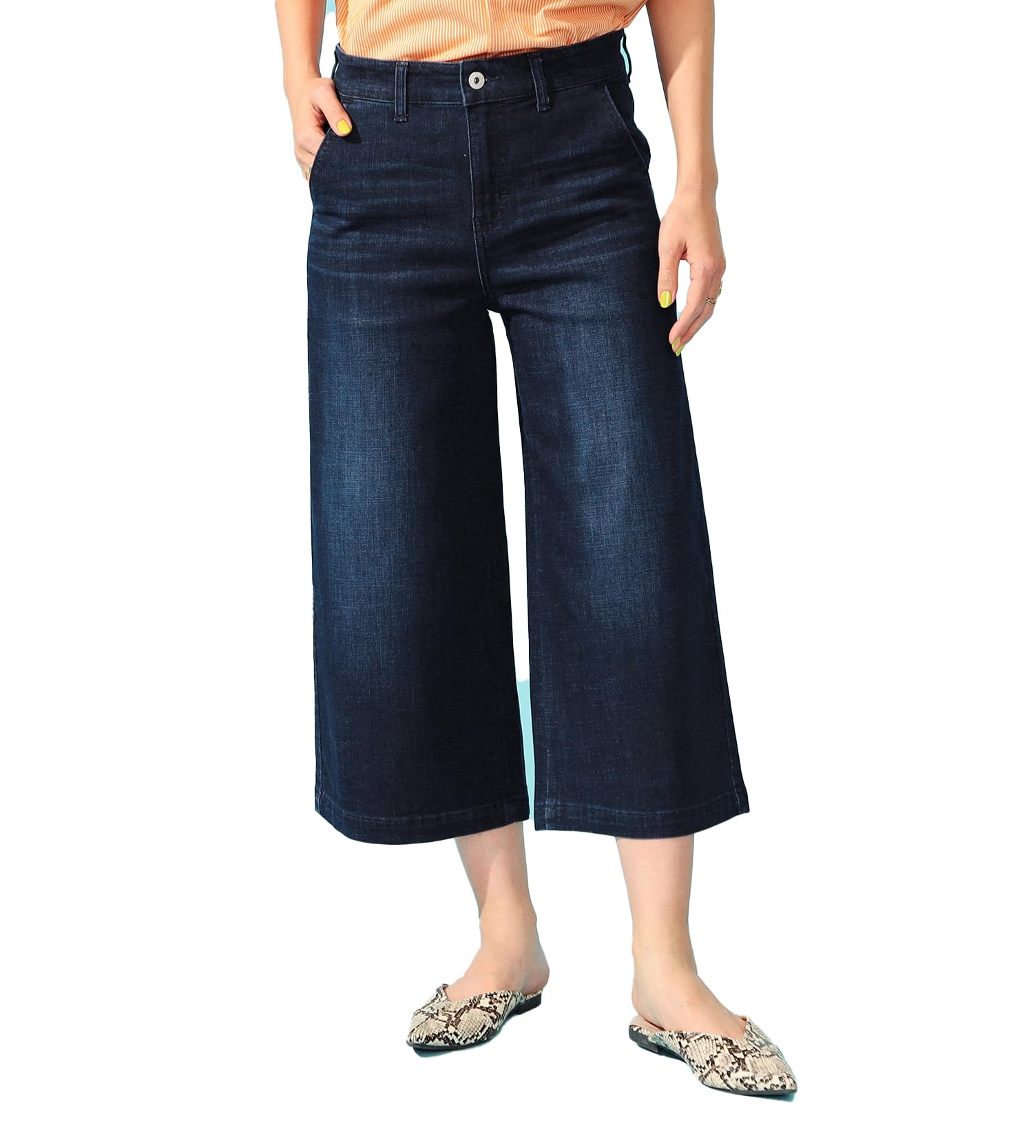 

C Seventeen Джинсы гаучо удобные и CC3260 женские джинсы, крутые, (Д.Б/У)