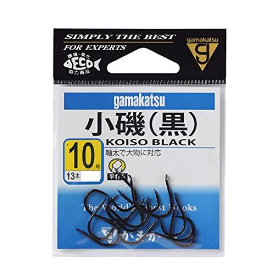 Gamakatsu Koiso Hook, Black, Size 13, 12249 Fishing Hook