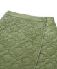 Covernat Woman Cloverheart Quilted Wrap Mini Skirt Olive