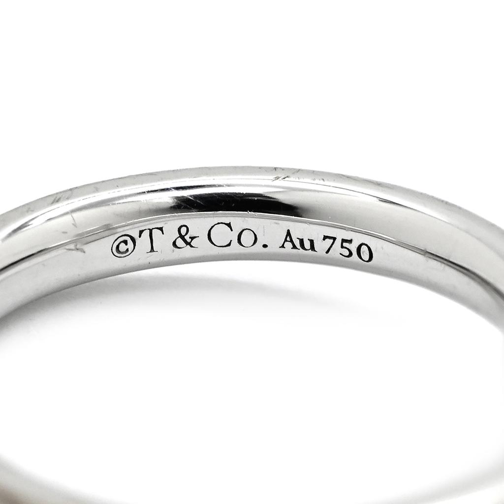 Tiffany & Co T T One NarrowRing ring K18WG #2(JP Size) Array