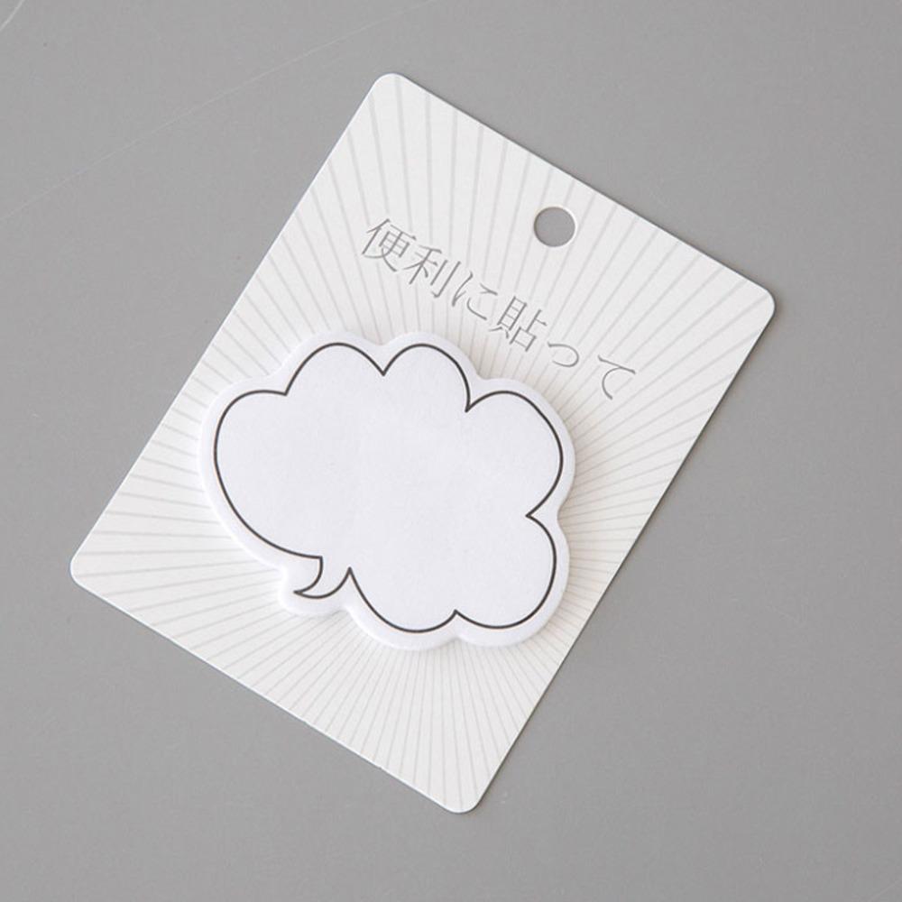 1 Piece Cute Kawaii Dialog Sticky Notes Creative Notepad Memo Pads Office School Supplies Stationery Stickers Adhesive