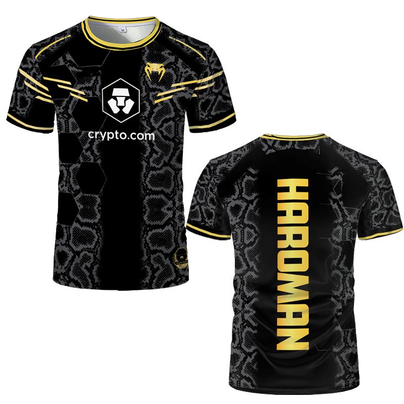 2025 Ny Herre- og Dameboksekamp Hurtigtørkende T-skjorte Hot Selling Kampsport Ekstremsport Topp 3D-trykt Kort Ermet 6XL