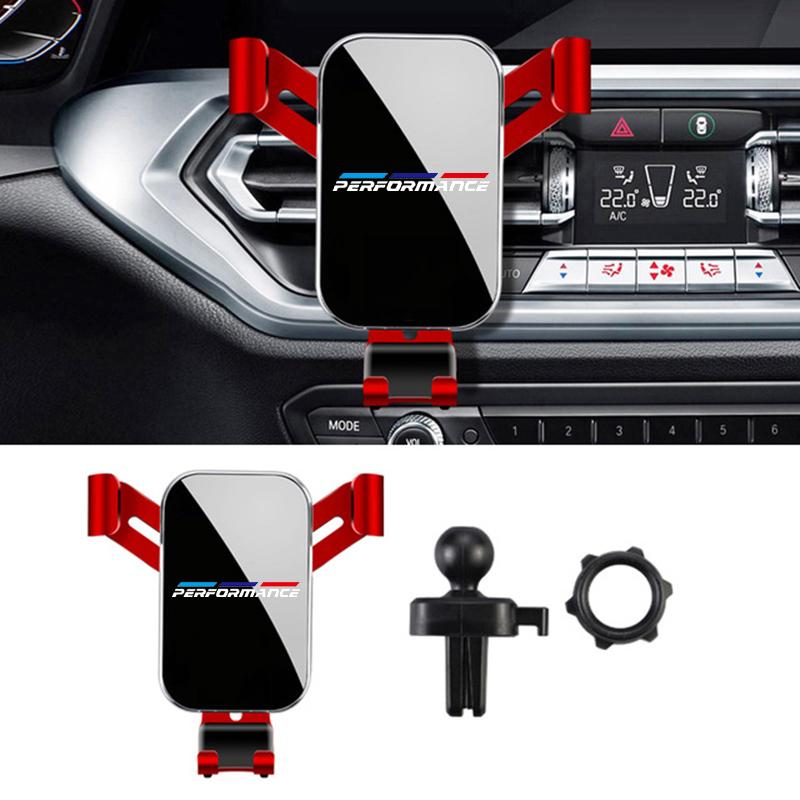 BBJC8 Auto Universal Phone Holder Air Vent Clip Mobile Support For BMW M Power Performance Mini x5 x3 g20 g30 f20 e87 e92 Accessories