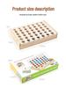 Gioco 3D Quattro in Linea: Giocattolo Educativo Multigiocatore, Scatola di Legno, Multicolore, 0,34 kg