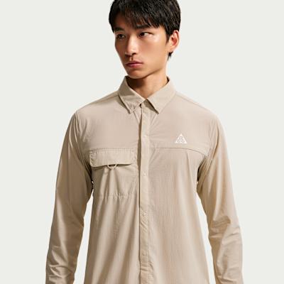 Nike ACG Running Jackets Men s Milk White II/Mountain White Lapel Mode S