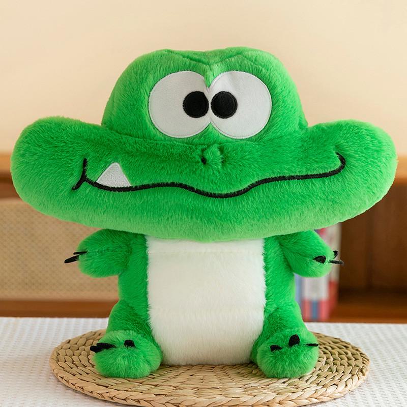 Plush Cute Crocodile Toy Animal Stuffed Doll Cartoon Decorations Kids Gifts