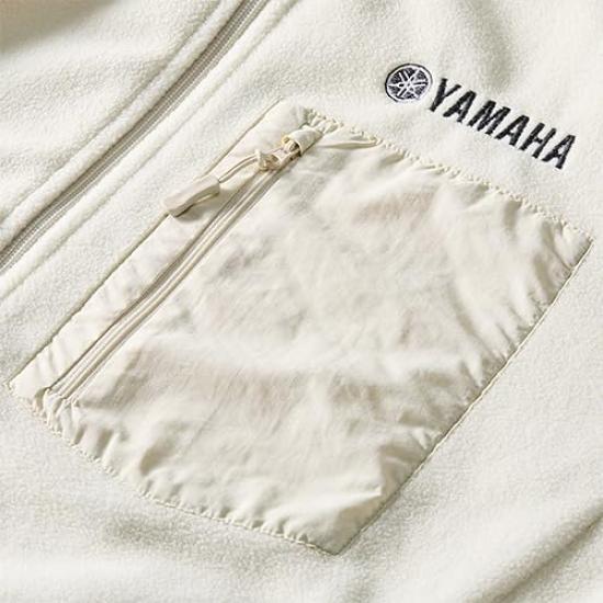 Yamaha Motor Fleece Jacket RY3011 Size (Yamaha) White, M, 90792-AE80M