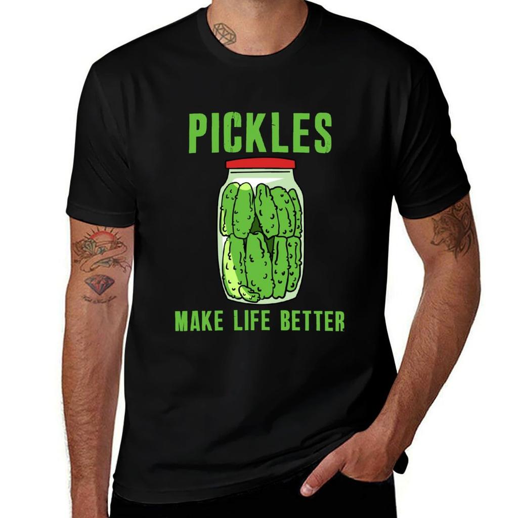 Pickles Make Life Better Tshirt Basic Daily Outfit Short Sleeve Tee Tshirt