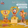 Handmade DIY Father's Day Hero Trophy Craft Kit for Kids