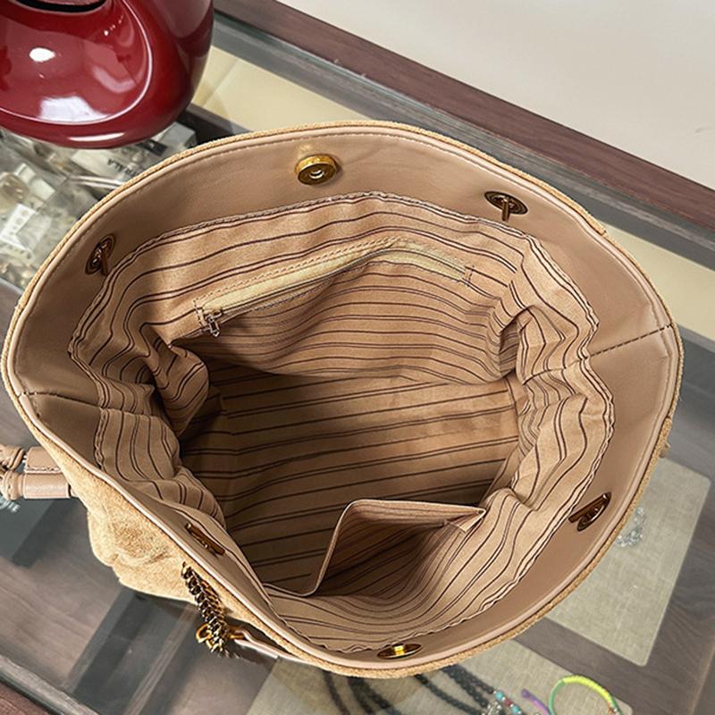 Yogodlns Luxury Large Capacity Faux Suede Tote Bag Winter Designer Shoulder Bag Women's Underarm Bag Handbags and Purses