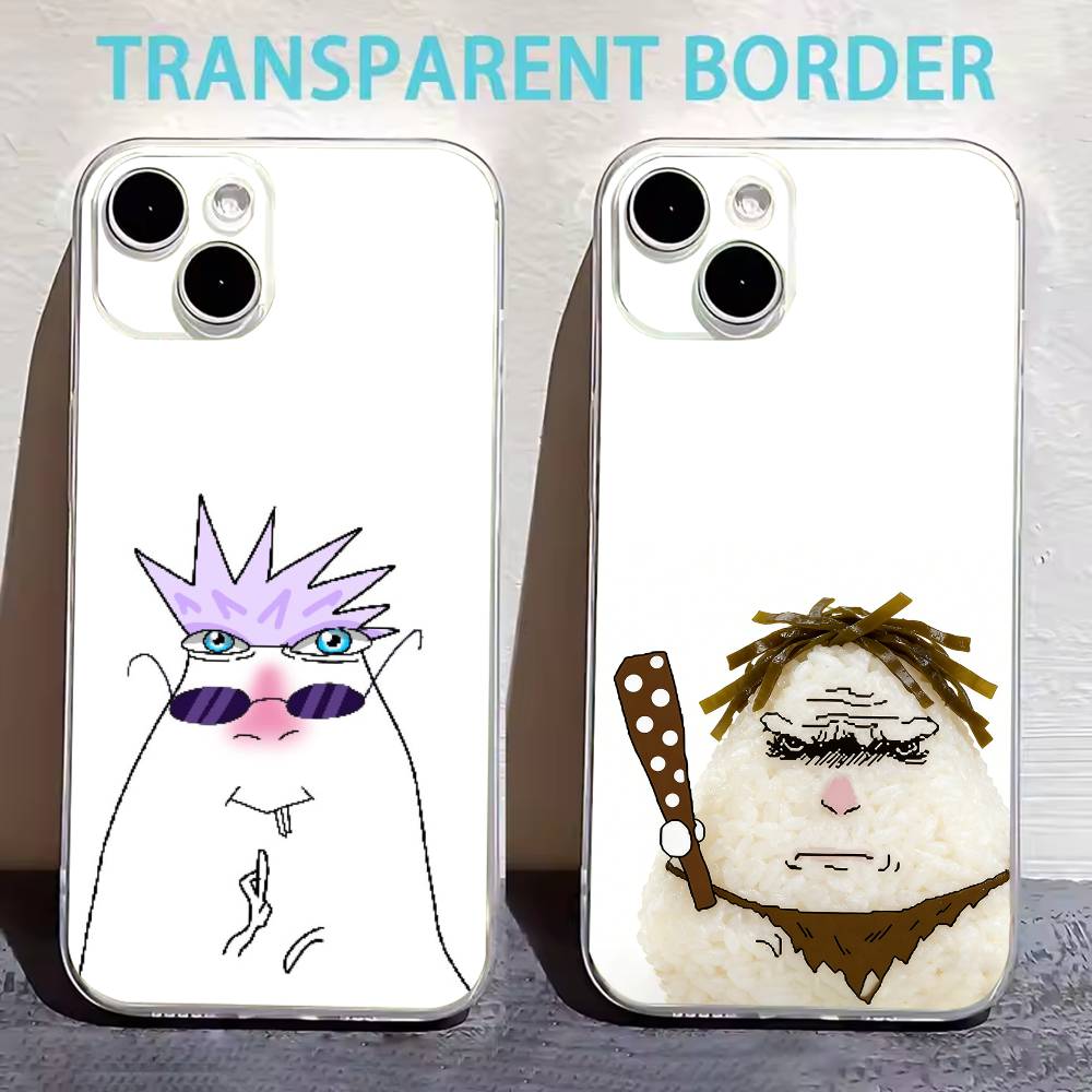 Hamster Caveman Phone Case For iPhone17,16,15,14,13,12,11 Plus,Pro Max Soft Transparent Cover