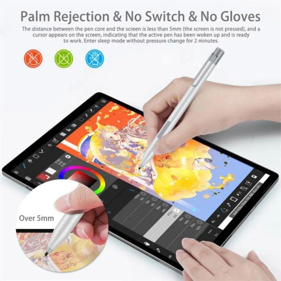 Lápiz Táctil de Aleación Microsoft Surface Go Pro 7/6/5/4/3/Book 4096 Presión Rechazo de Palma Pantalla Táctil Activo Electromagnético Activo