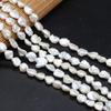1String, Baroque Pearls, White Natural Regenerated Pearl Beads, 9-10 Mm, for DIY Necklace Bracelet Accessories, Jewelry Making, 36cm