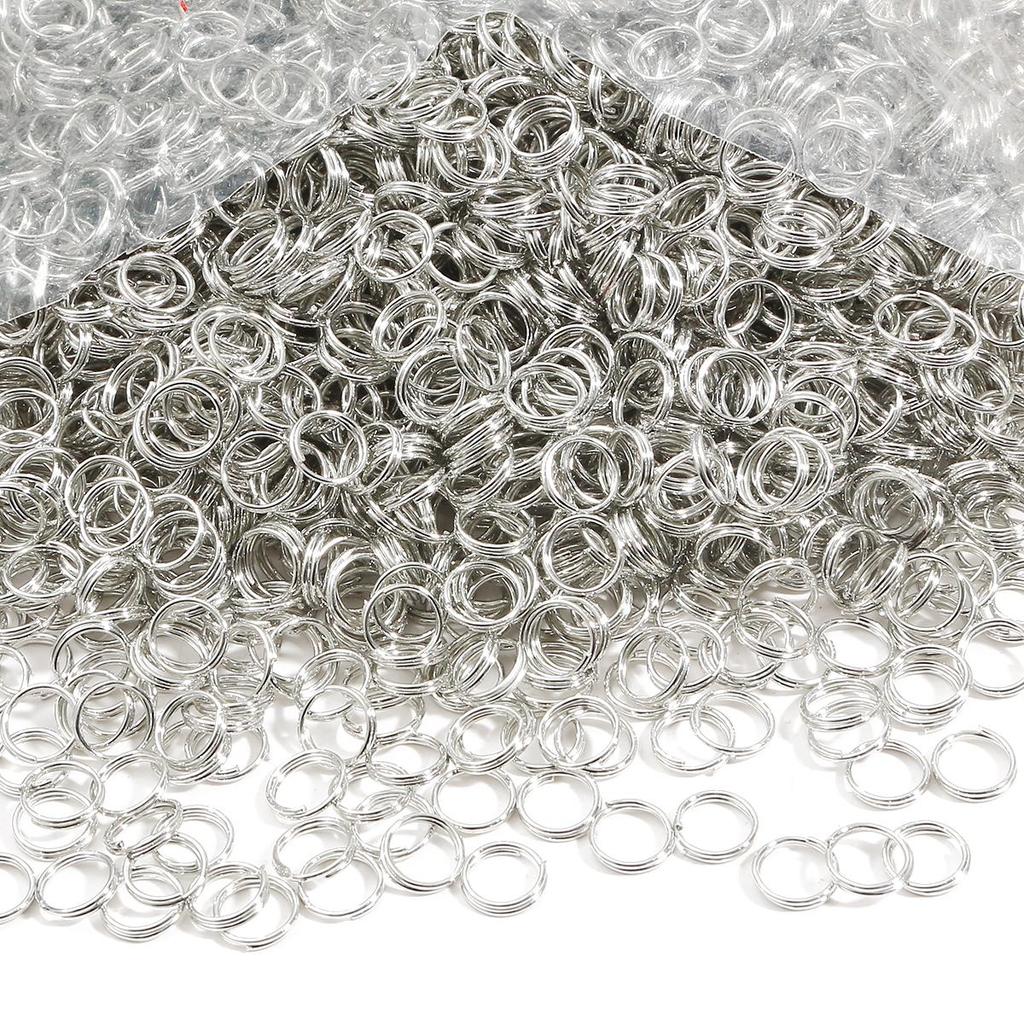 200-500Pcs Iron Double Ring Jump Ring For DIY Necklace Bracelet Jewelry Making Craft Accessories