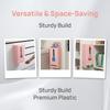Wall Mounted Plastic Bag Dispenser Pink Trash Bag Organizer  Kitchen Bathroom Washroom