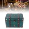 Treasure Chest Storage Box Antique Exquisite Wooden Jewelry Box for Movie Props Window Display