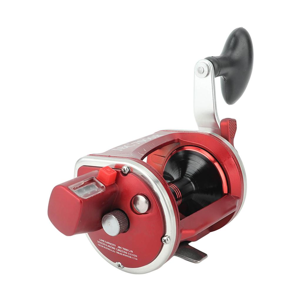 Baitcasting Fishing Reel with Number Display Metal Fishing Line Wheel for River Lake JBC7000R