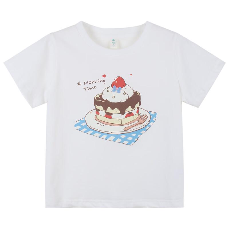 Toddler Girl's Cake Print Short Sleeve T-shirt