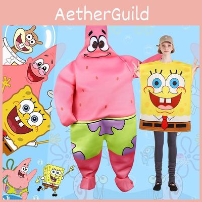 Patrick Star Cartoon Character Polyester Costume For Halloween Party And Cosplay Special Characters Included