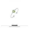 925 Sterlingsilber Natürlicher Hetian Jade Damen Luxus Zeigefingerring - Elegantes Geburtstagsgeschenk für Sie
