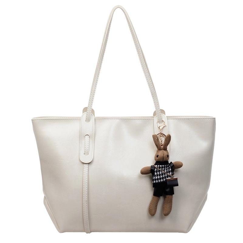 High-value large-capacity bag women's 2025 new trendy portable autumn fashion tote commuting class shoulder bag