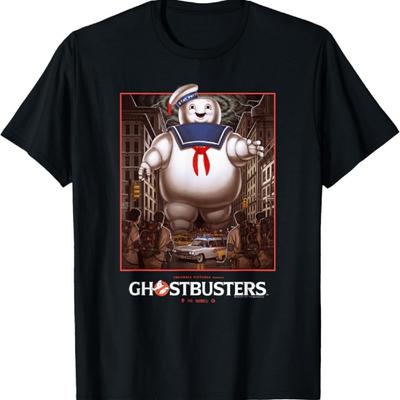 Ghostbusters Ghostbusters Vs Stay Puft Vintage Movie Poster T-Shirt