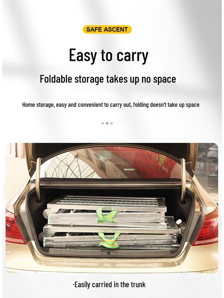 Heavy-Duty Folding Horse Stool with Thickened Step Ladder for Decoration and Construction Tasks