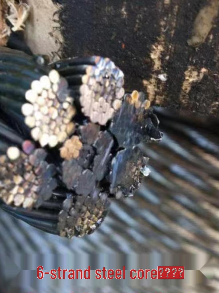 6-Strand Steel Wire Rope with Fiber Core for Electric Hoists and Tower Cranes
